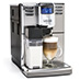 Кофемашина автоматическая зерновая Gaggia Anima Prestige OTC цвет серебристый фото сбоку с кофе