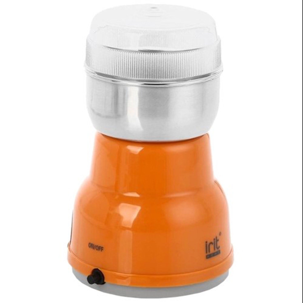 Кофемолка irit IR-5303.O цвет оранжевый фото вид спереди