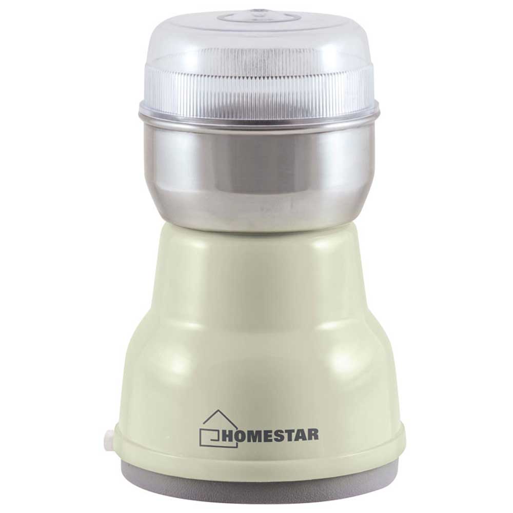 Кофемолка HOMESTAR HS-2001 бежевая фото вид спереди