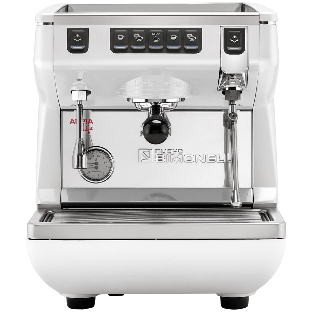Кофемашина NUOVA SIMONELLI Appia Life 1Gr V 220V white цвет белый фото вид спереди
