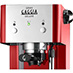 Фотография рожковой кофеварки Gaggia Gran De Luxe Red. Передняя панель