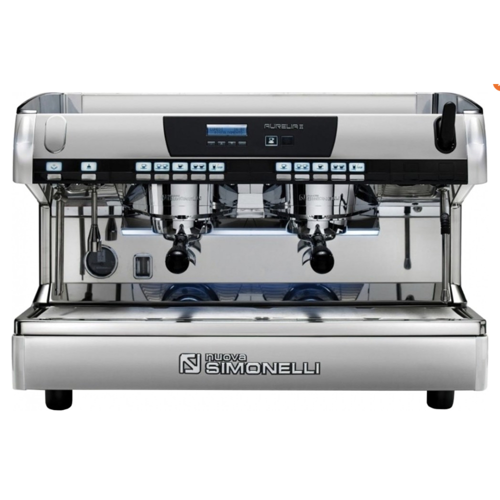 Кофемашина NUOVA SIMONELLI Aurelia II Vol 2 gr perl white+high gr+LED lights главное фото