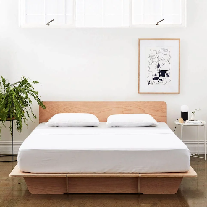 Koala timber bed base in bedroom