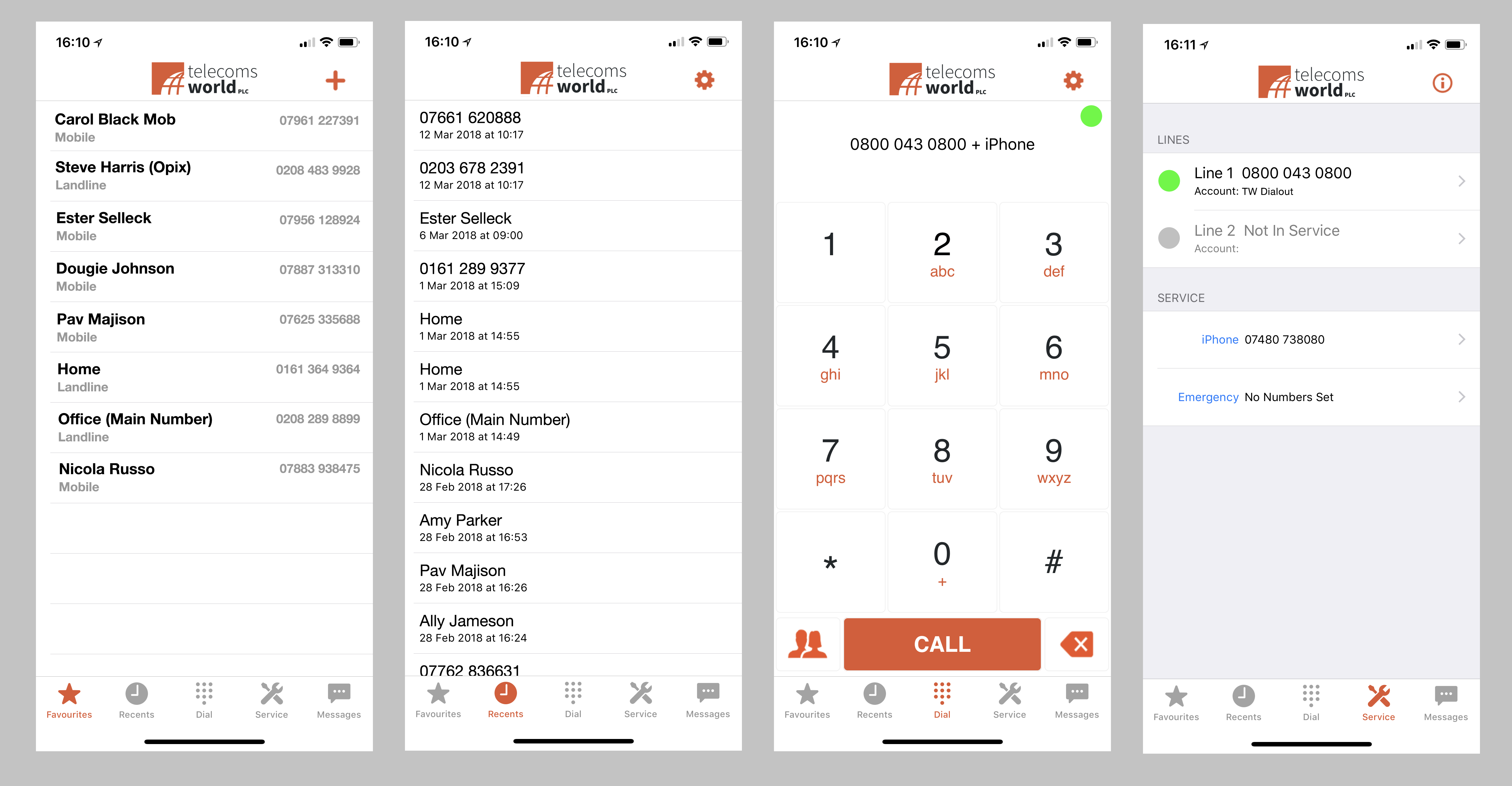 Present your business number
