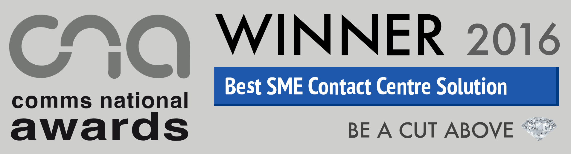 Best SME Contact Centre Solution (Comms National Awards, 2016)