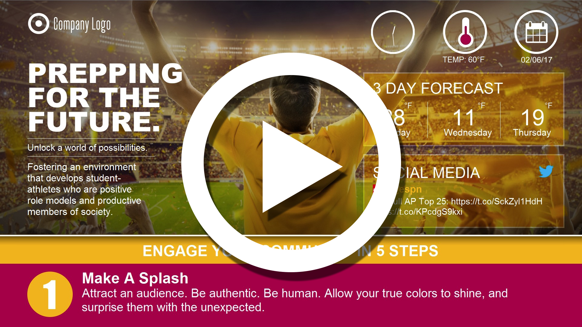 Photo of EDU channel example