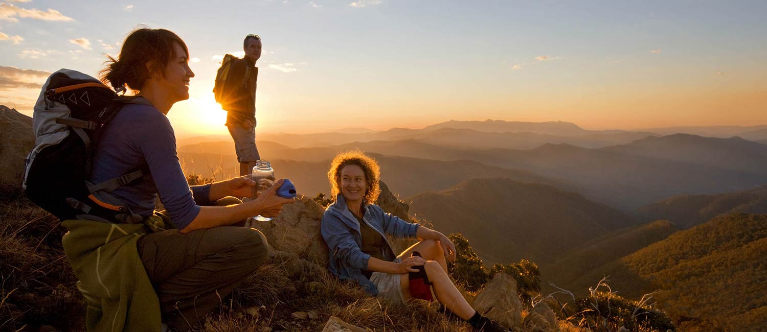 These folks are reducing screen time by taking a hike.