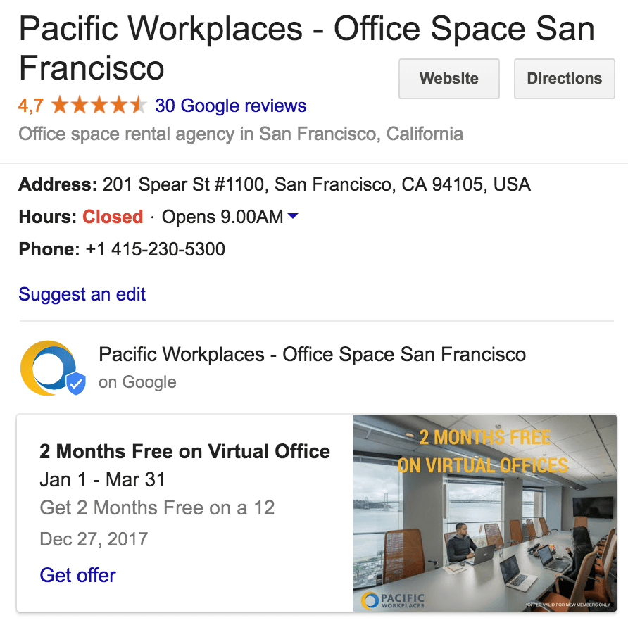 Local SEO Coworking Spaces