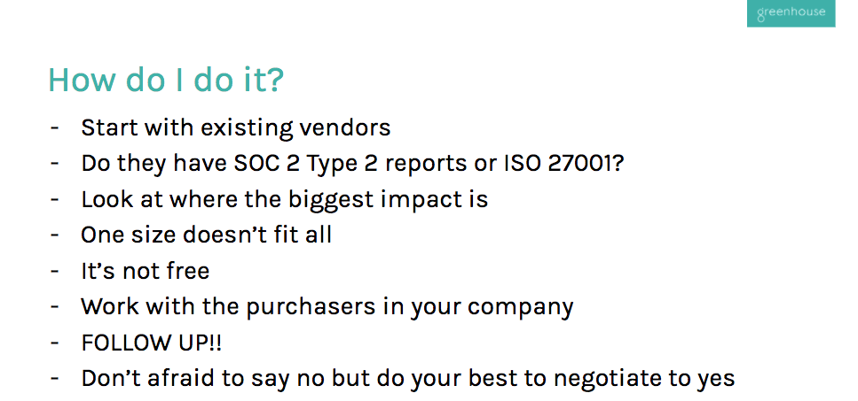 How Does Greenhouse Do Vendor Security Assessments