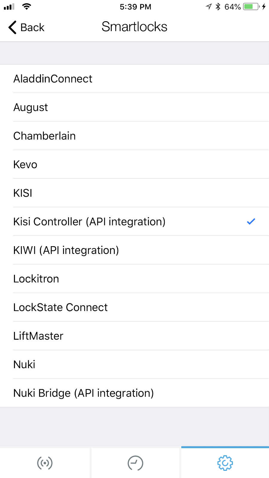 select Kisi Controller (API integration)