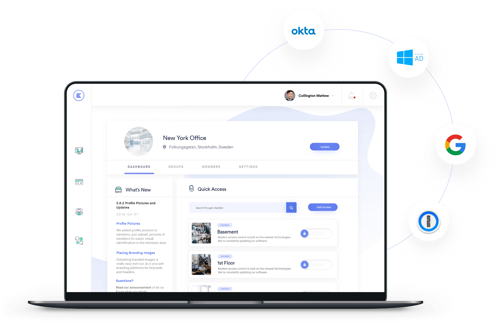 Cloud-based access control dashboard