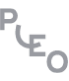Pleo logo on white 2.5rem