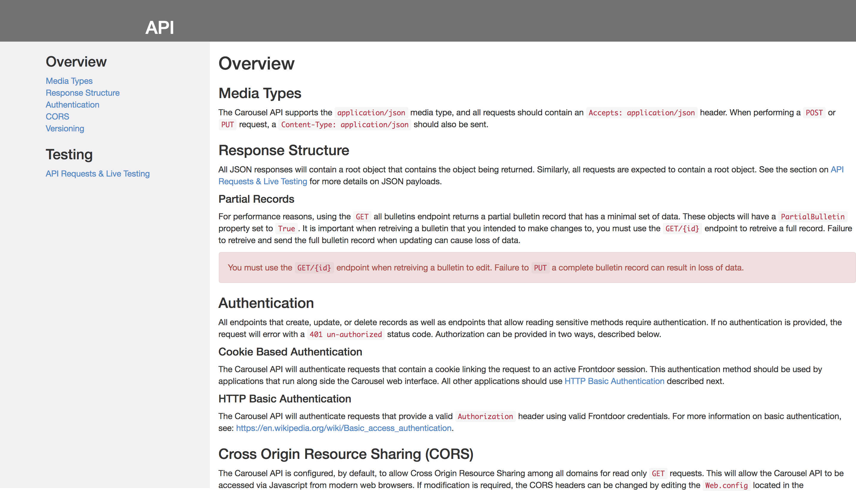 Carousel Digital Signage - Triggers : Web Service API