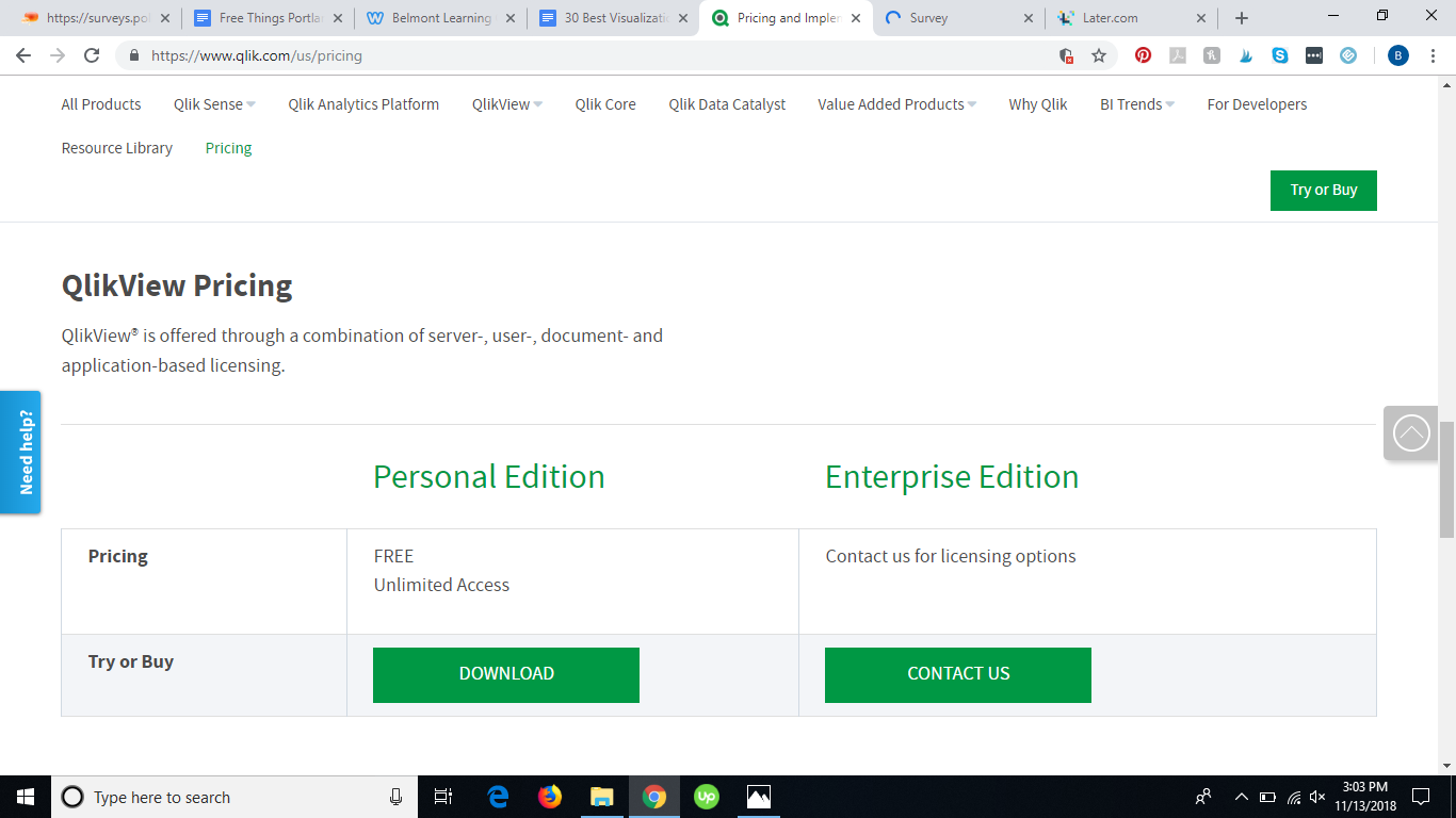 Qlik pricing