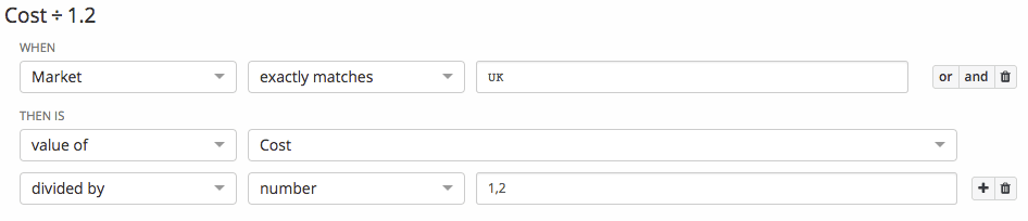 Funnel's metric-based formulas