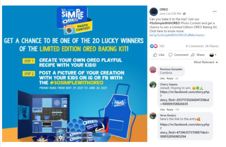 Oreo contest