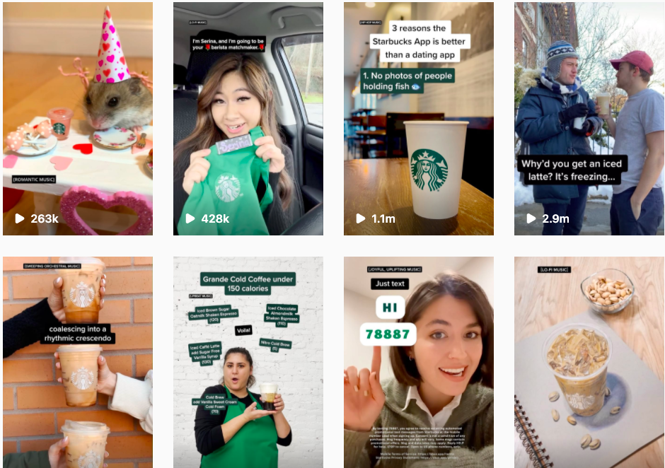 Starbucks Instagram Reels