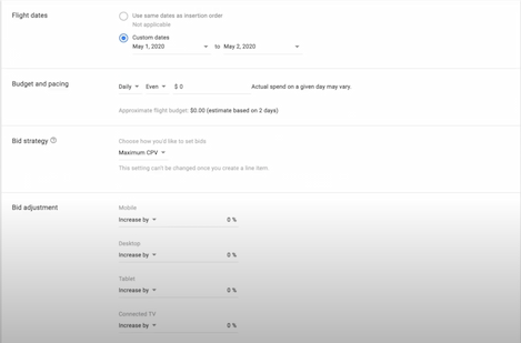 Setting up targeting for a TrueView campaign