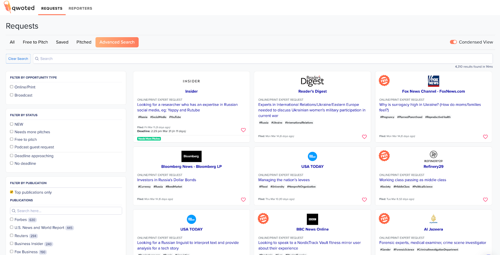 Best digital PR tools and software: Qwoted