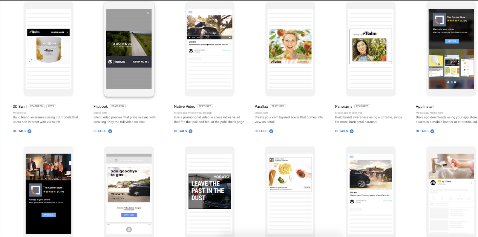 Rich media gallery