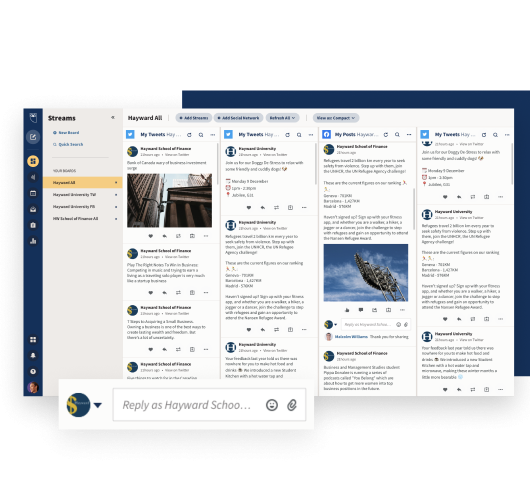 Hootsuite dashboard