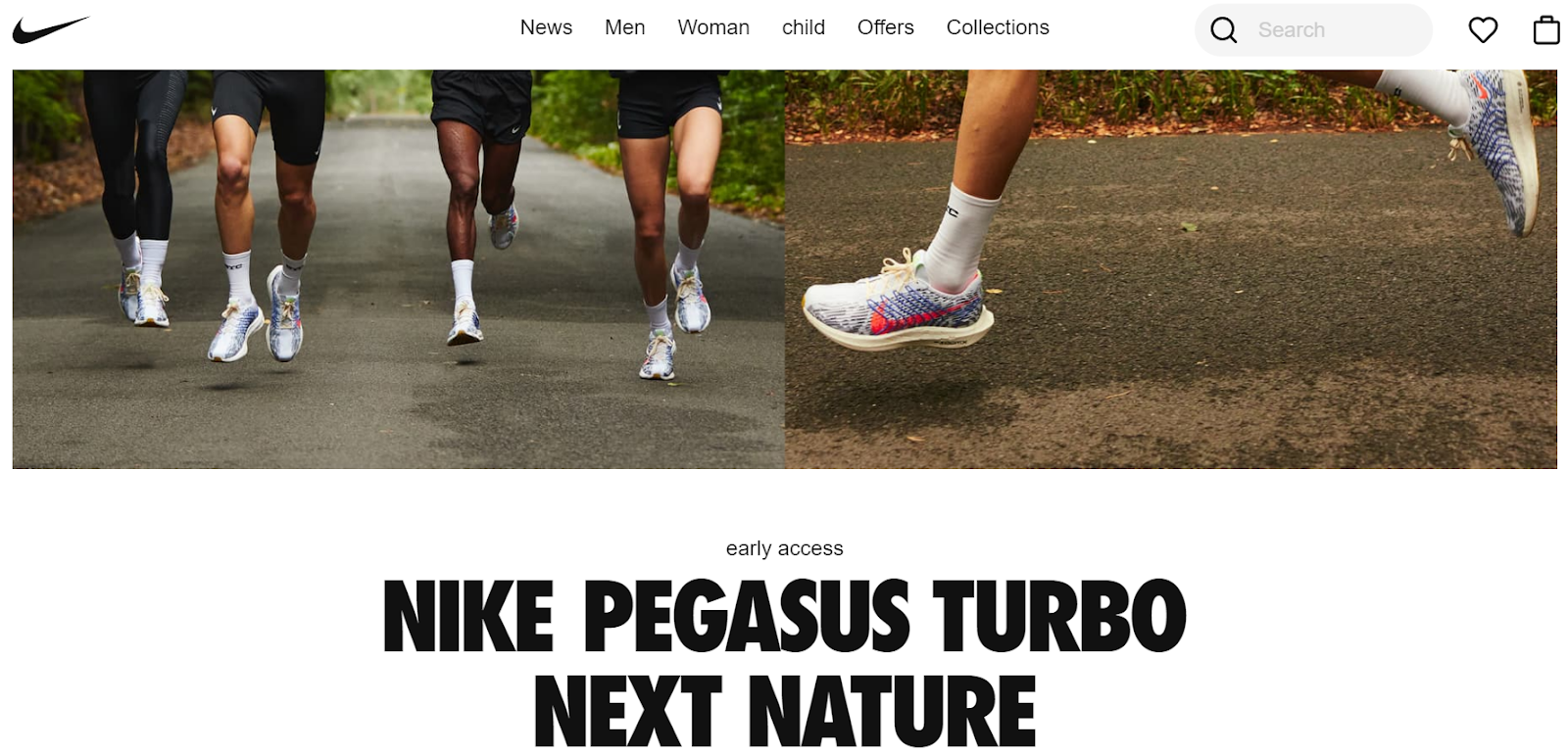 Nike main page