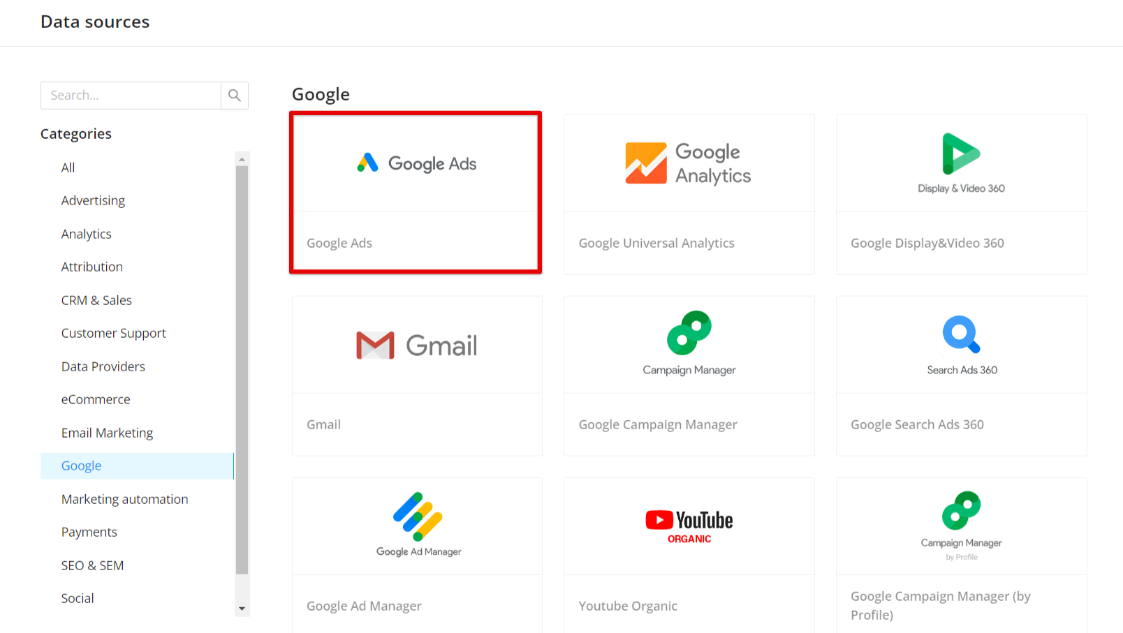 Google ads docs