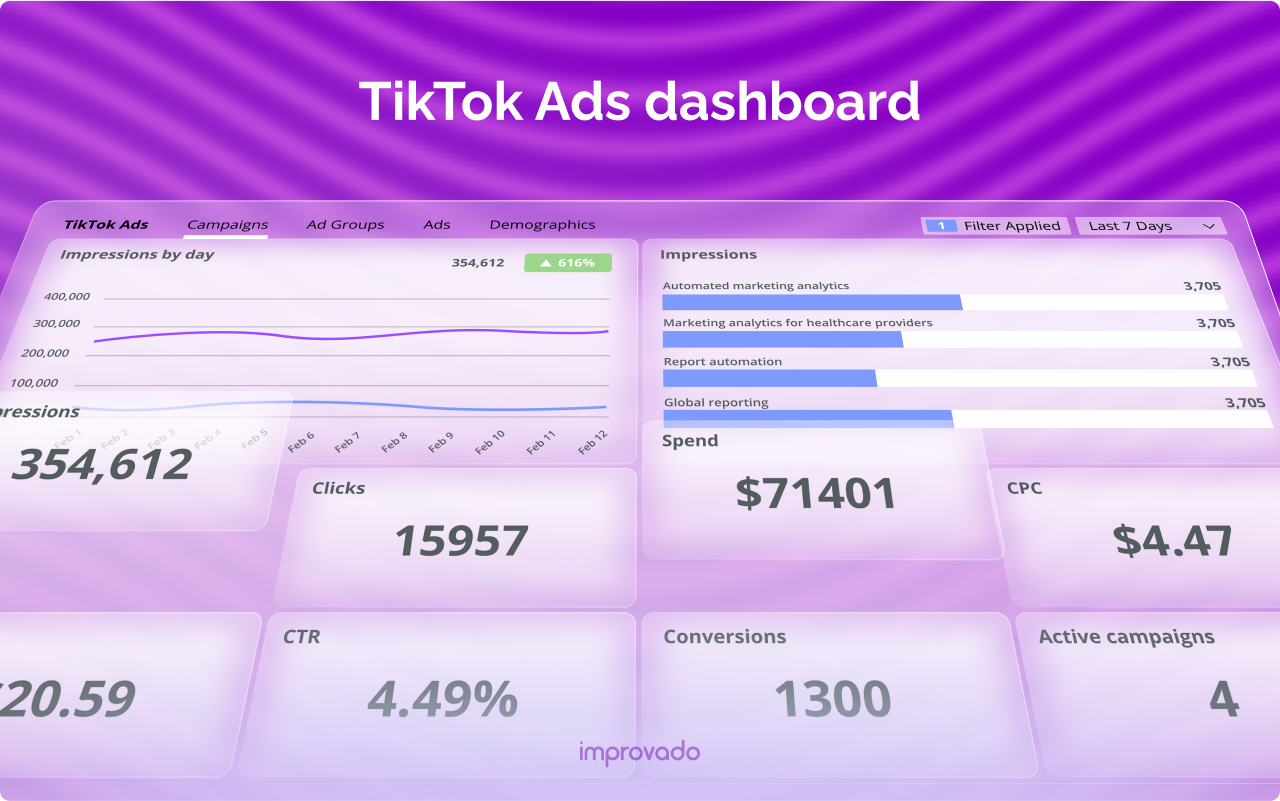 TikTok Ads Manager dashboard