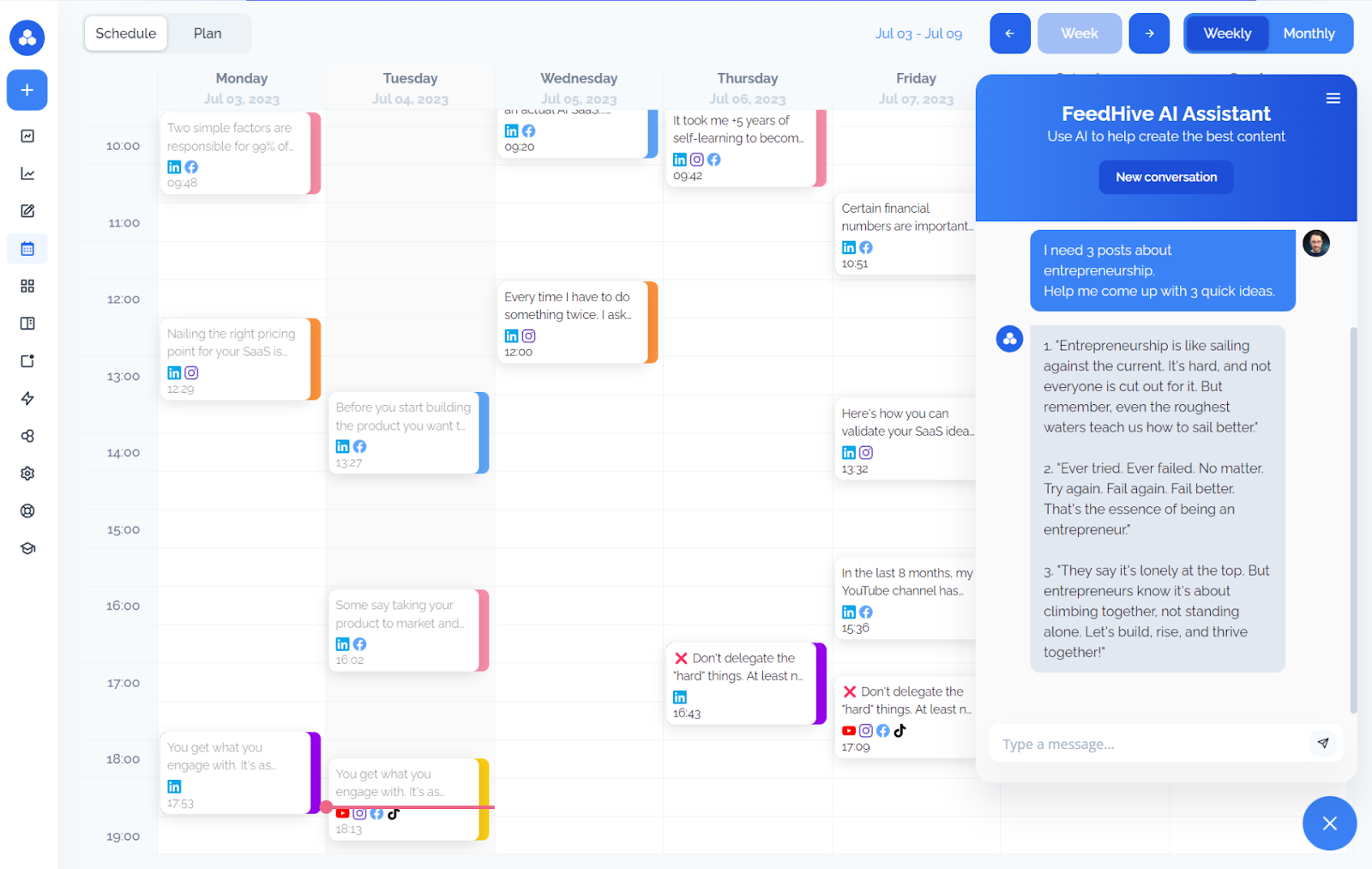FeedHive is an AI-powered social media management and scheduling platform.