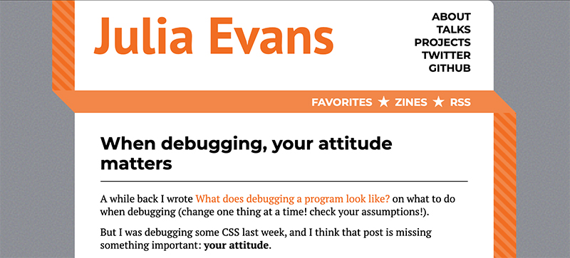 When debugging, your attitude matters