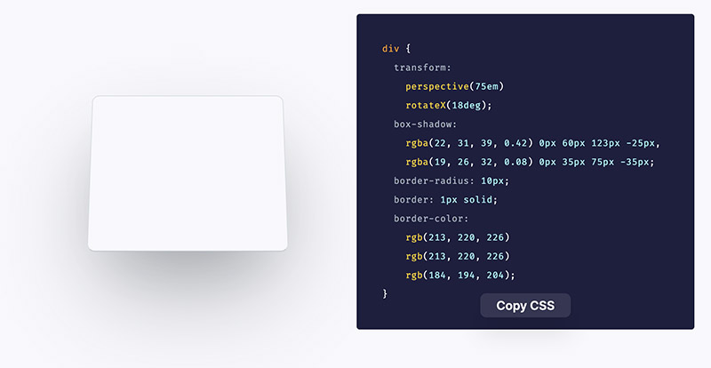Beautiful CSS 3D Transform Examples