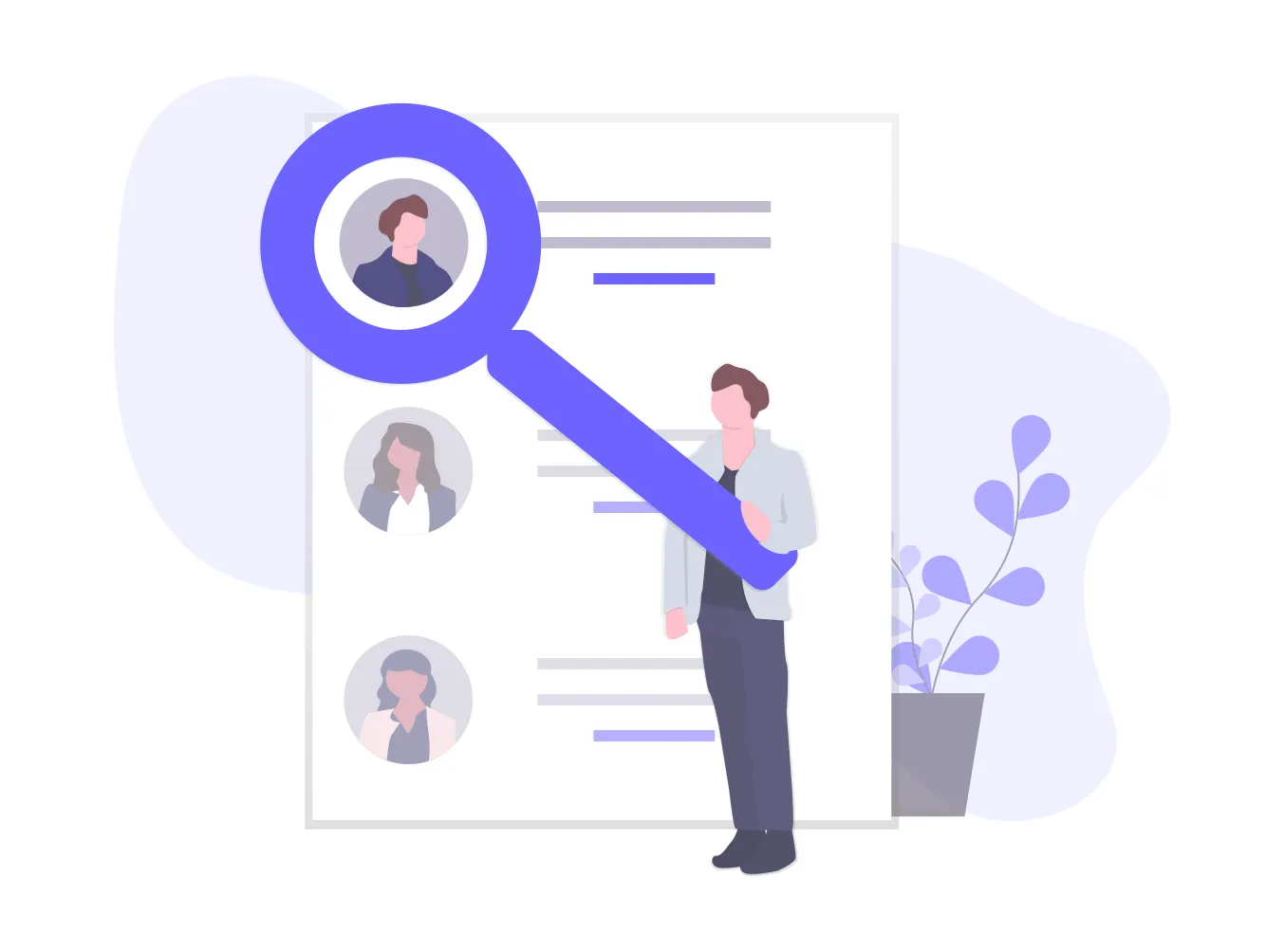 search page illustrations