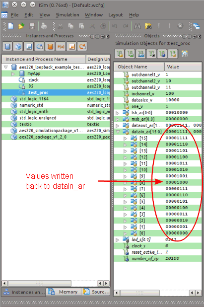 Fig 2. Results array