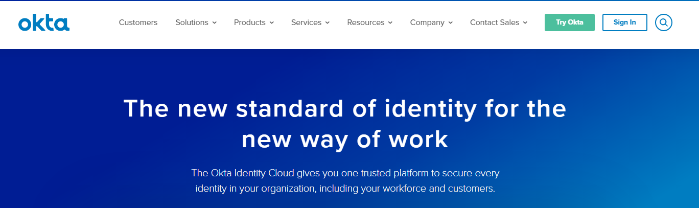 okta website