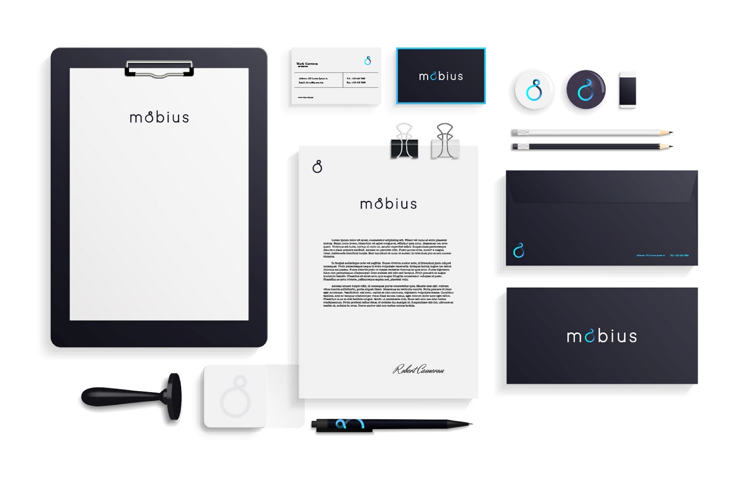 Brand assets for Mobius