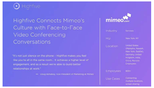 highfive case study lack of data