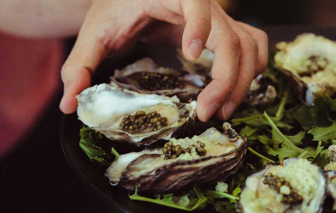 Allora Oyster and caviar
