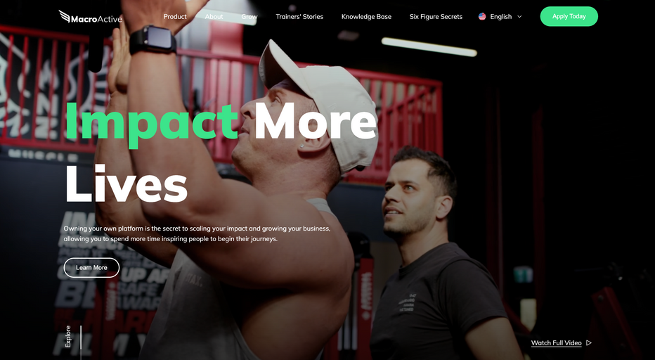 MacroActive - Saas Health & Fitness Business - Sarah Kelsey