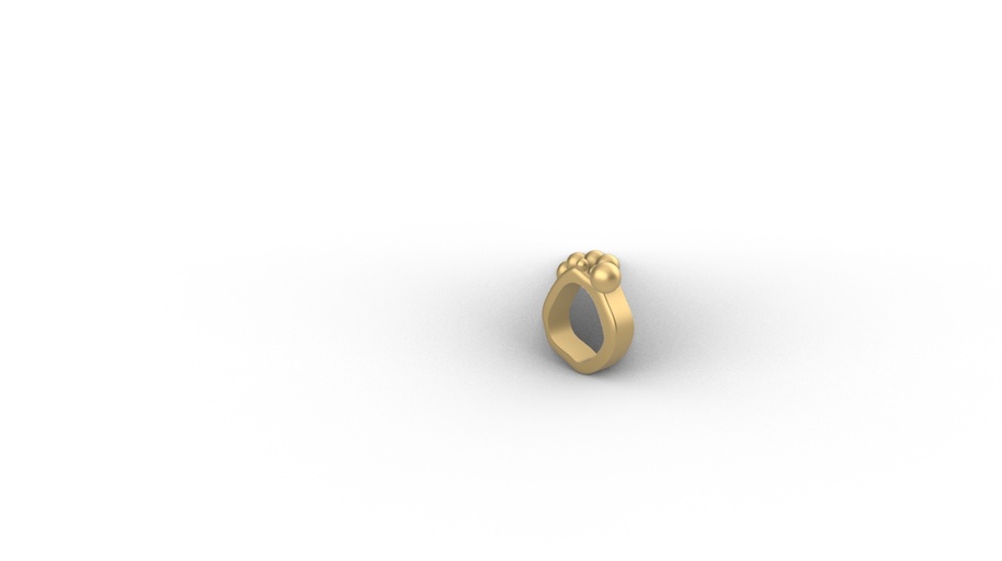 Metal Cast Ring 3D Model - Sophie Wilkinson