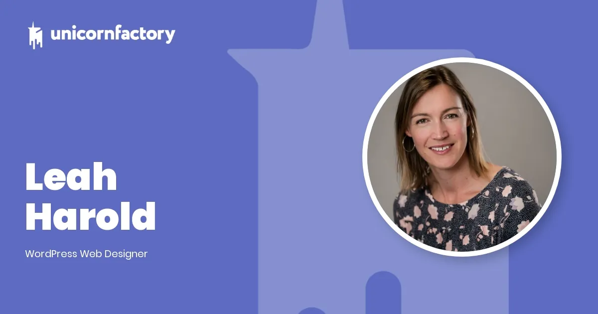 Leah Harold WordPress Web Designer in Northland Unicorn Factory