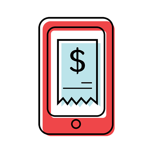 digital receipt graphic