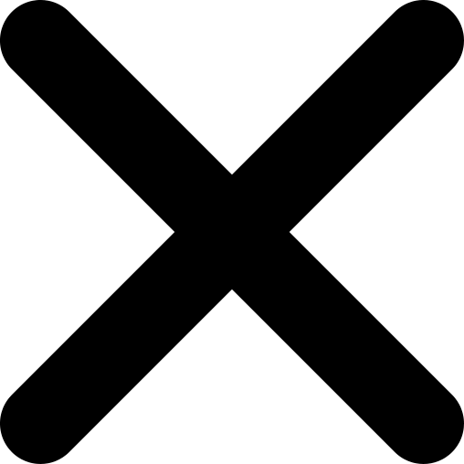 An X to note closing a form