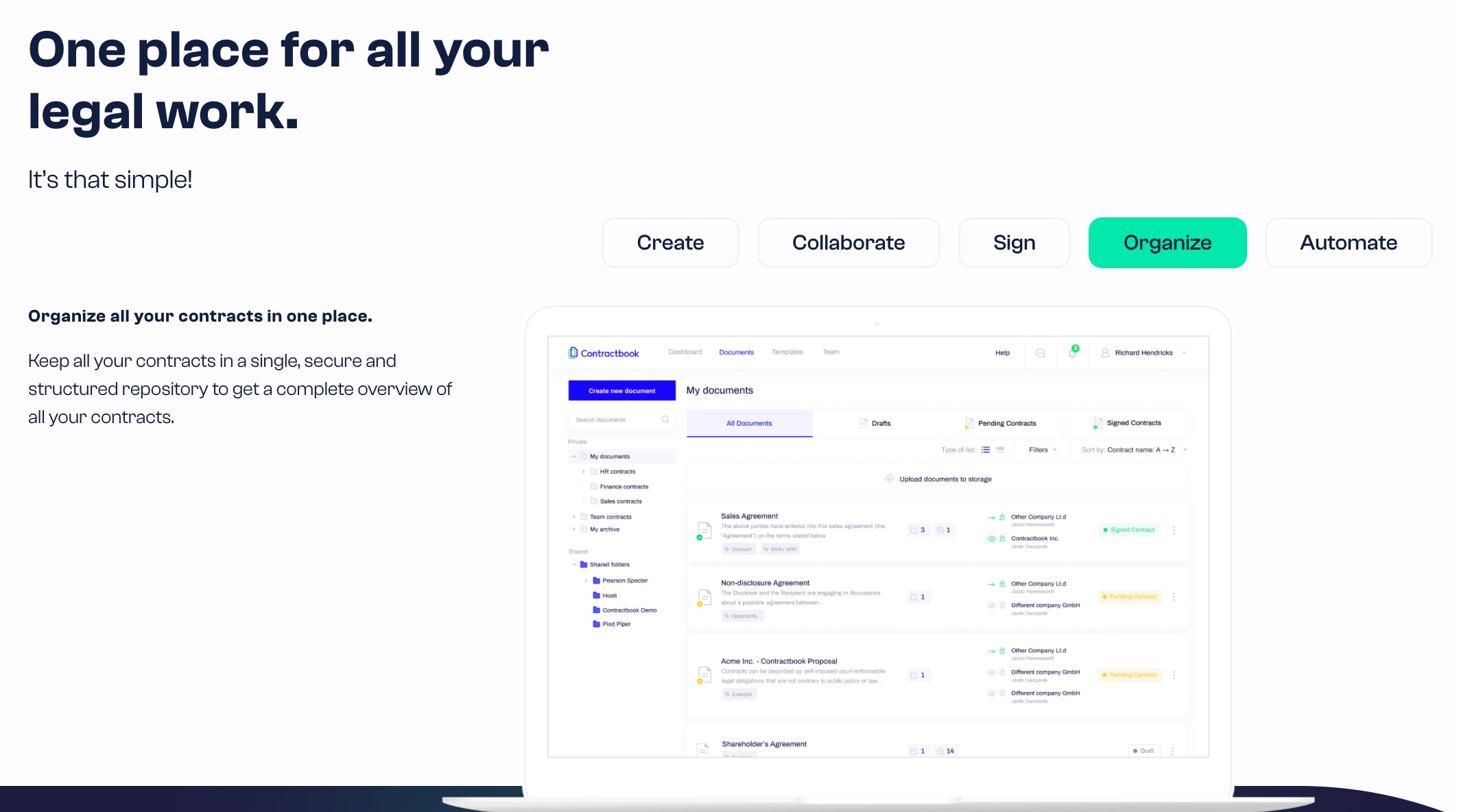 Contractbook's repository system