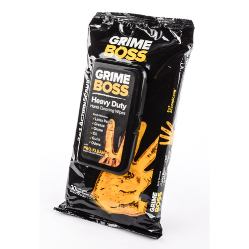 Grime boss heavy duty hand wipes