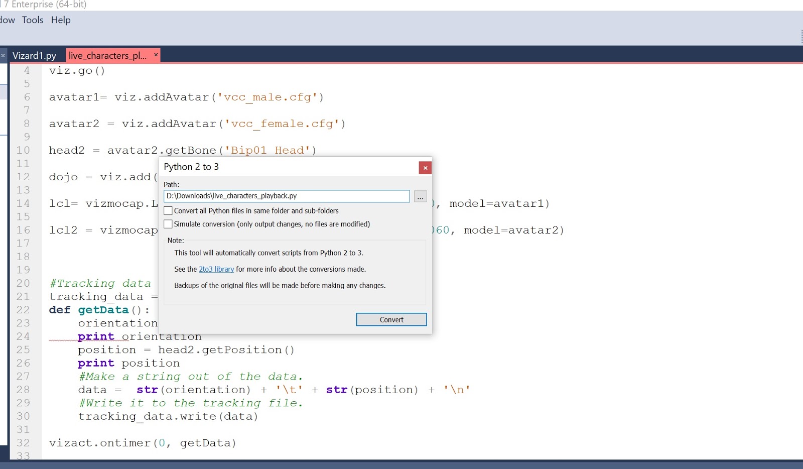 Vizard 7 Now Available With Upgraded Python Version and More!