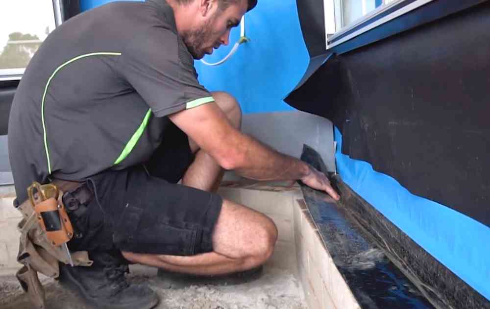 Pre construction termite barrier installation