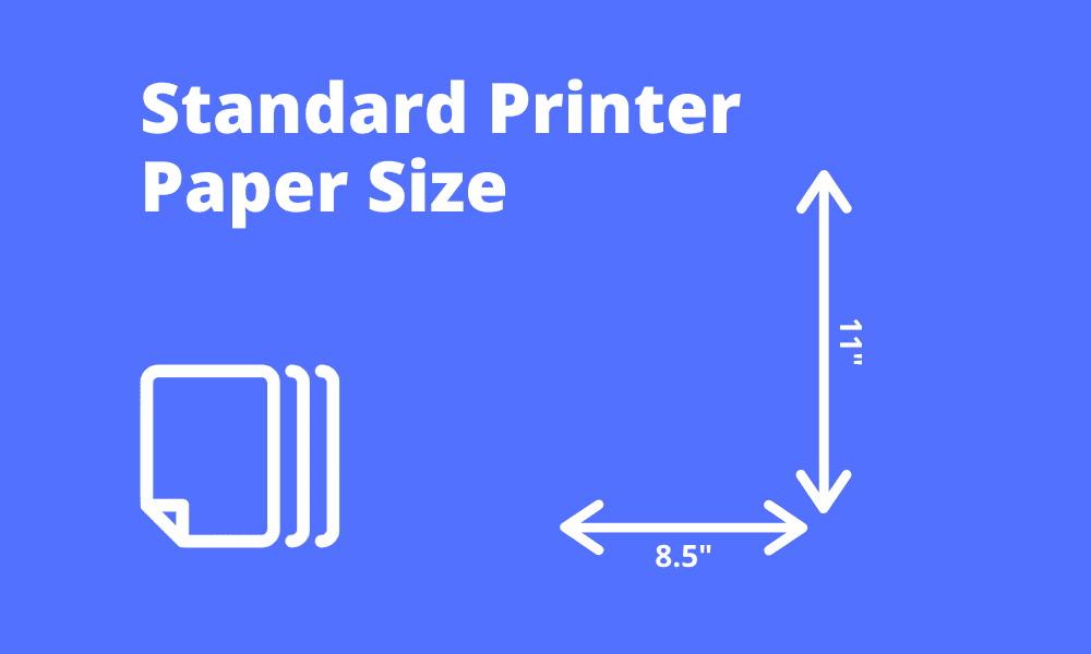 Printer shop paper size