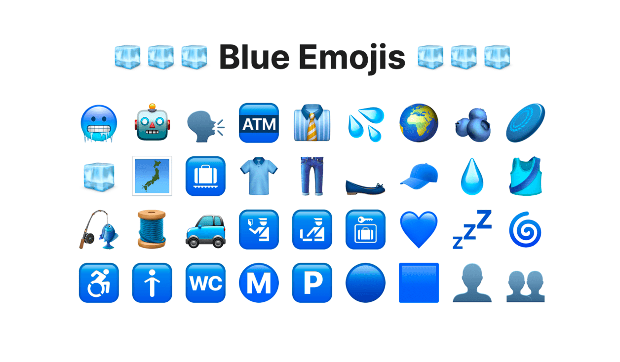 +30 Blue Emojis Meanings Explained (Copy & Paste)
