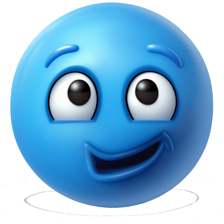 +10 Blue Emoji Face With Transparent Background