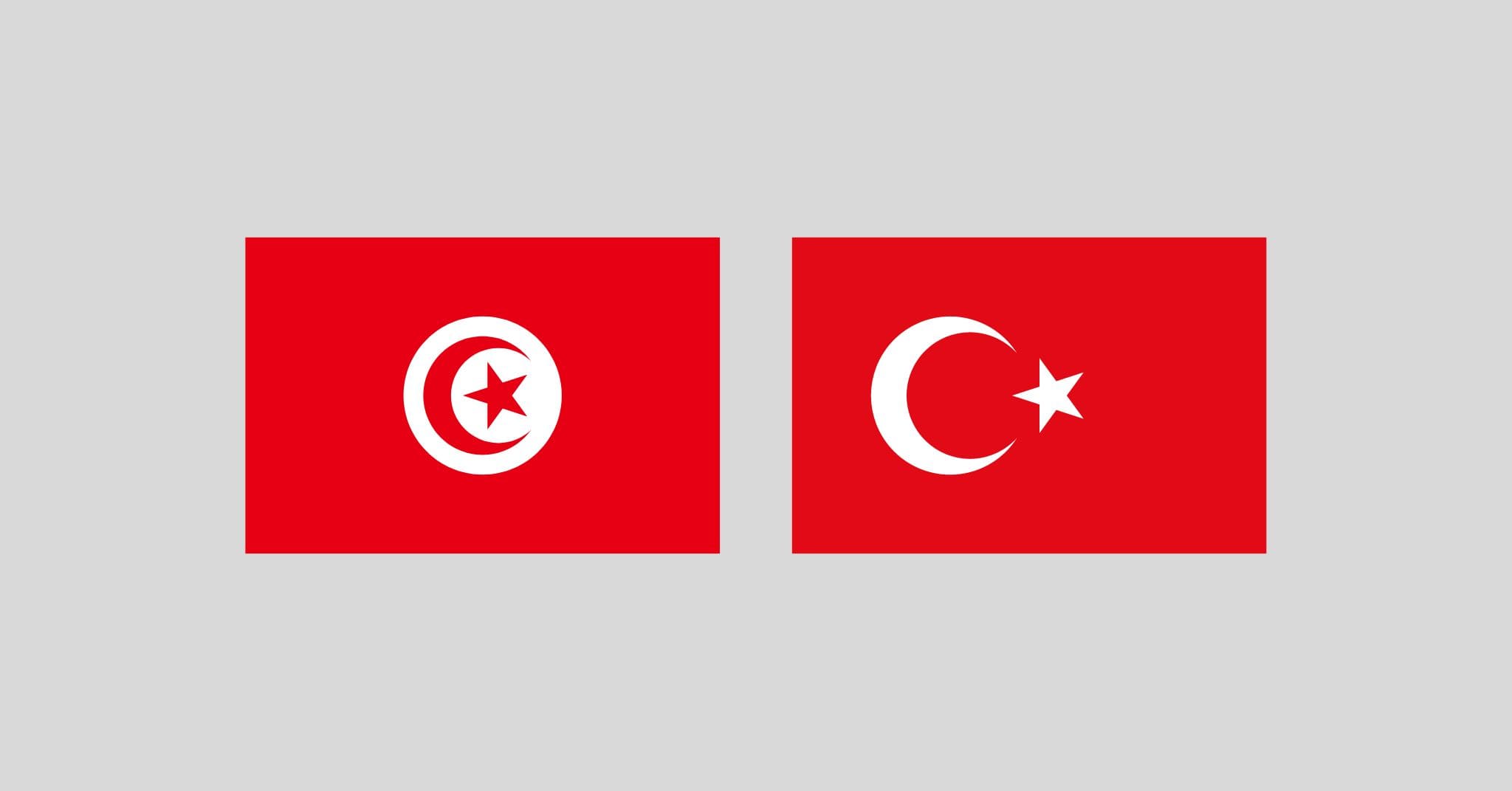 Red Flag With Moon And Star: 2 Country Flag - Eggradients.com